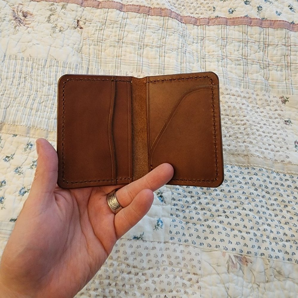 Leather card holder